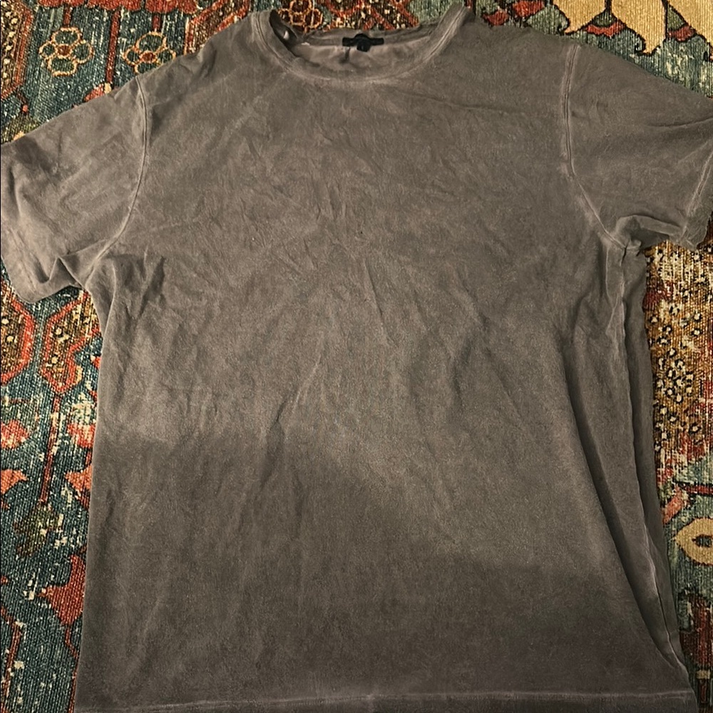 Purple Short Sleeve Tee with Vintage Appeal